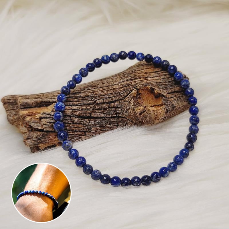 Natural Lapis Lazuli Stone Beaded Bracelet - Image 2