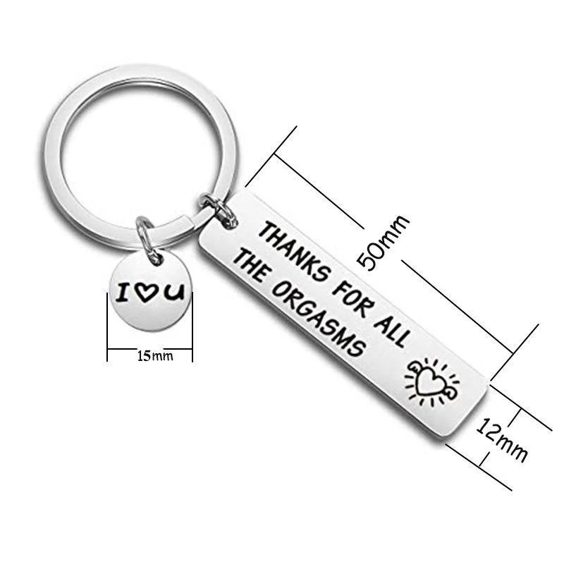 Naughty Keychain/Charm Couple Key Ring - Image 3