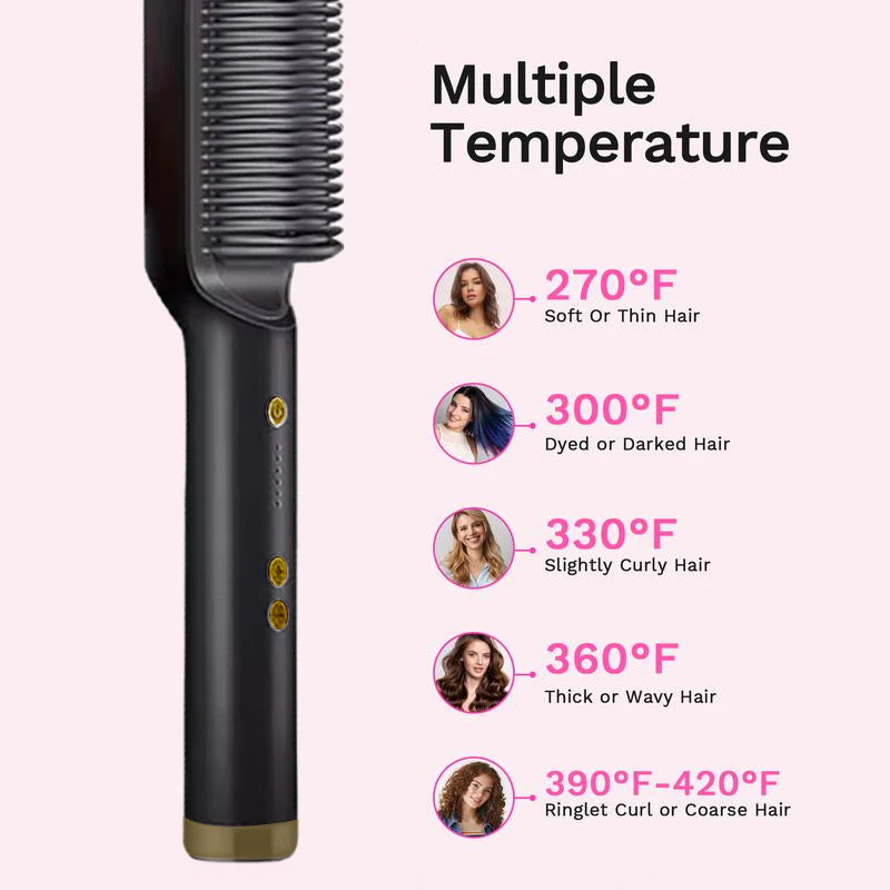 Negative Ion Hair Straightening Brush - Image 4