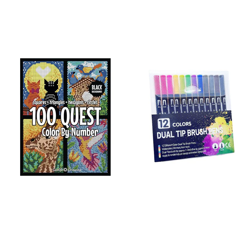 New 100 QUEST Color by Numbers Book - Image 23