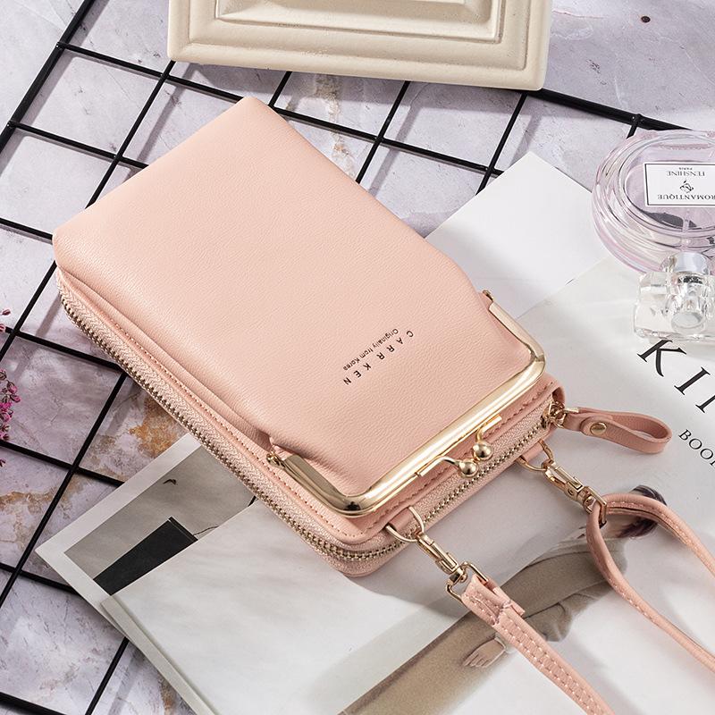 New Fashion Women Phone Bag Solid Crossbody Bag - Image 10