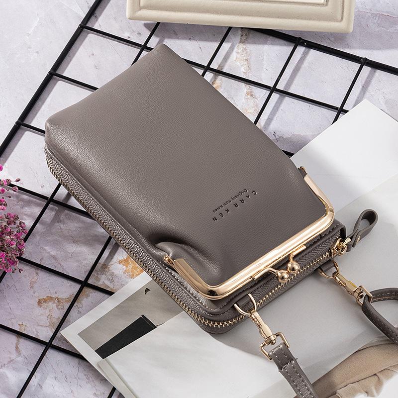 New Fashion Women Phone Bag Solid Crossbody Bag - Image 11