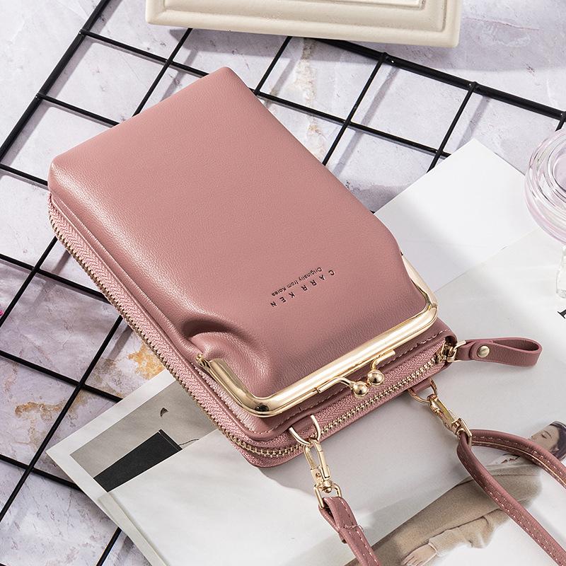 New Fashion Women Phone Bag Solid Crossbody Bag - Image 13