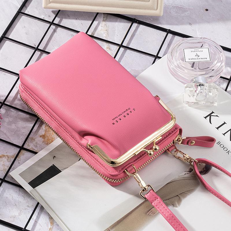 New Fashion Women Phone Bag Solid Crossbody Bag - Image 14