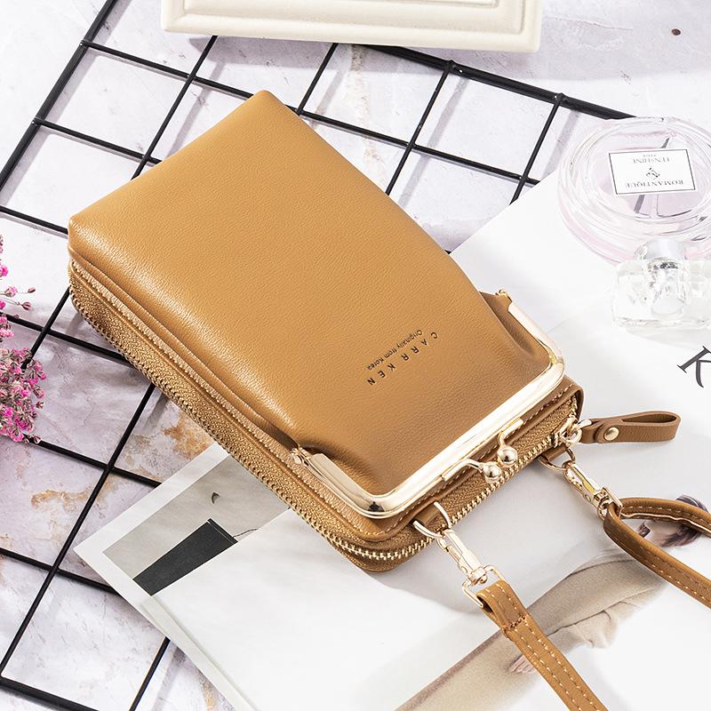 New Fashion Women Phone Bag Solid Crossbody Bag - Image 16