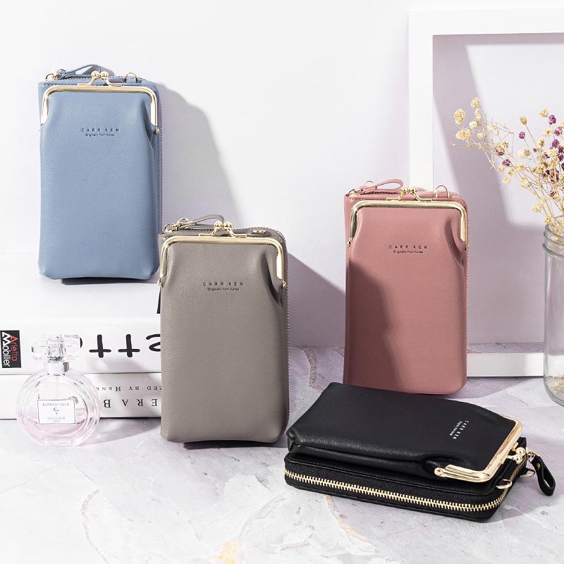 New Fashion Women Phone Bag Solid Crossbody Bag - Image 2