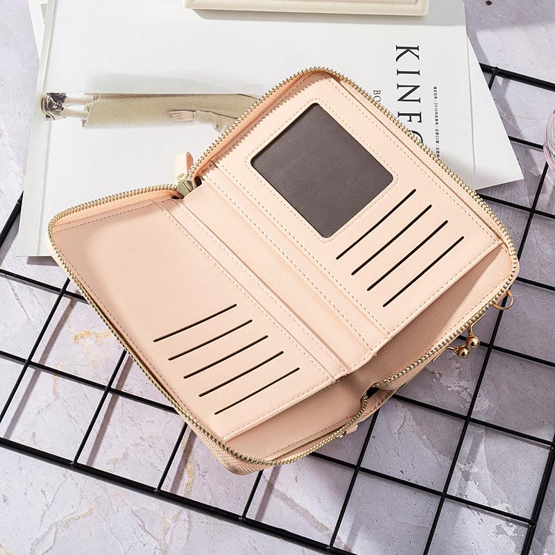 New Fashion Women Phone Bag Solid Crossbody Bag - Image 3