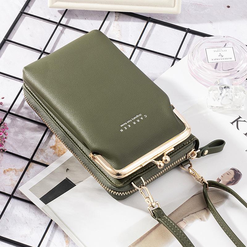 New Fashion Women Phone Bag Solid Crossbody Bag - Image 8