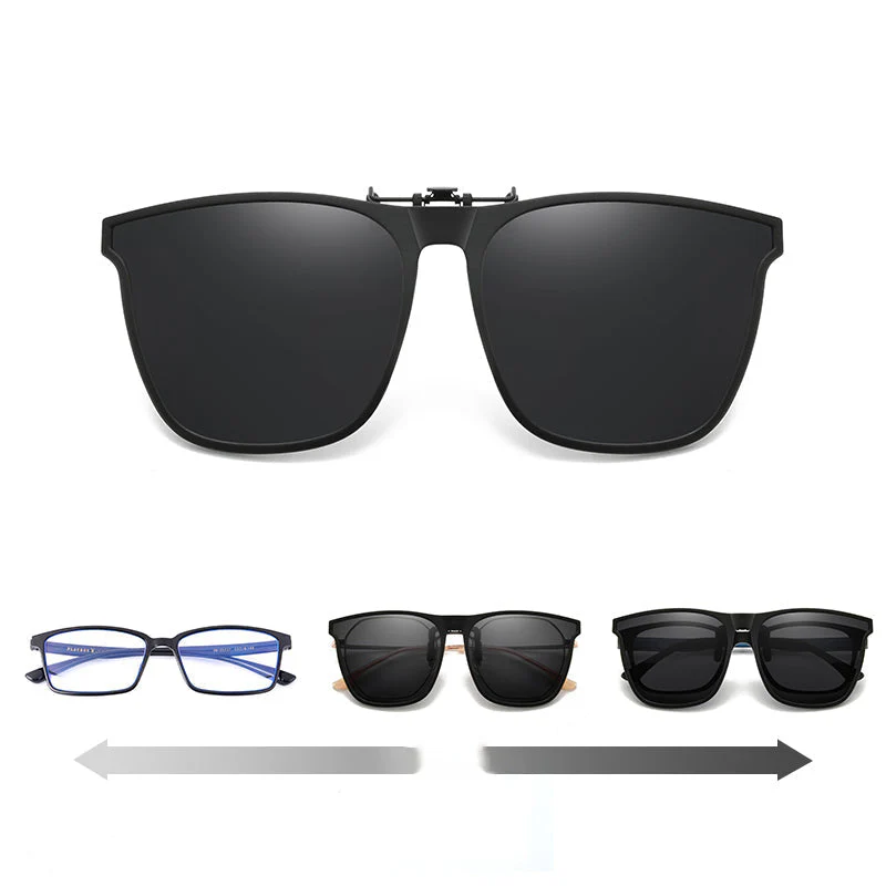 New Polarized Clip-on Flip Up Sunglasses - Image 2