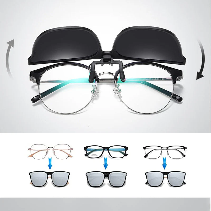 New Polarized Clip-on Flip Up Sunglasses - Image 4