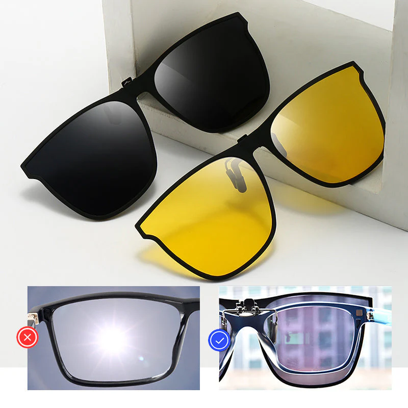 New Polarized Clip-on Flip Up Sunglasses - Image 6