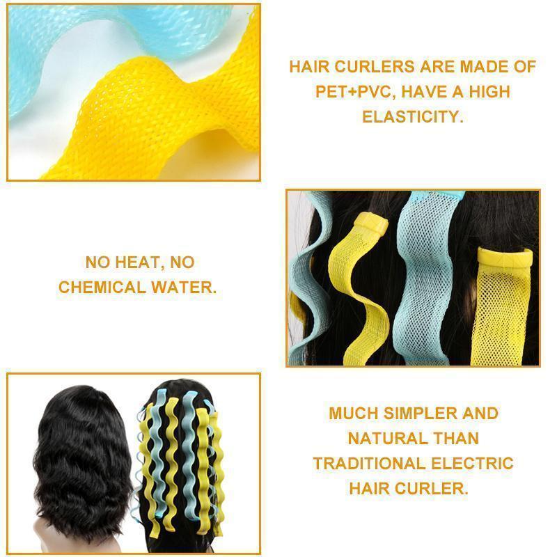 No-heating Hair Spiral Styling Curlers - 12 Pcs - Image 3