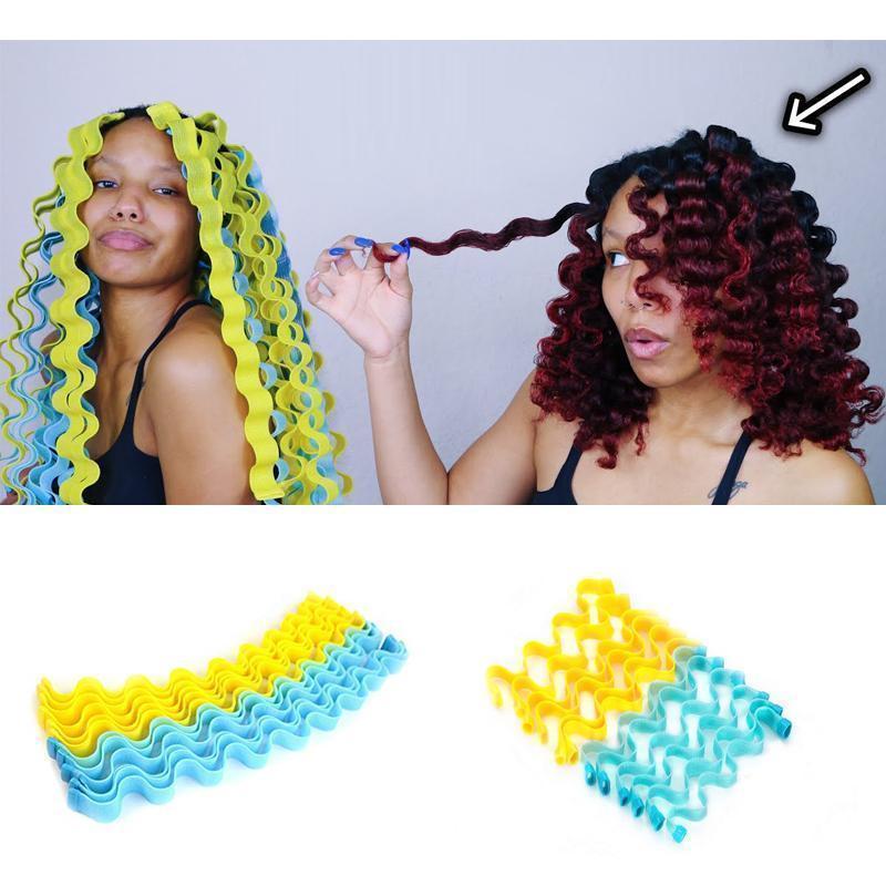 No-heating Hair Spiral Styling Curlers - 12 Pcs - Image 4