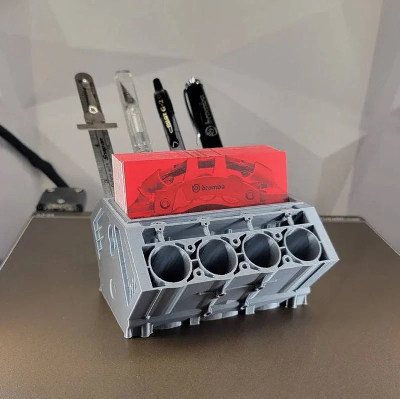 Original V8 Pengine | Engine Block Pen & Business Card Holder - Image 6