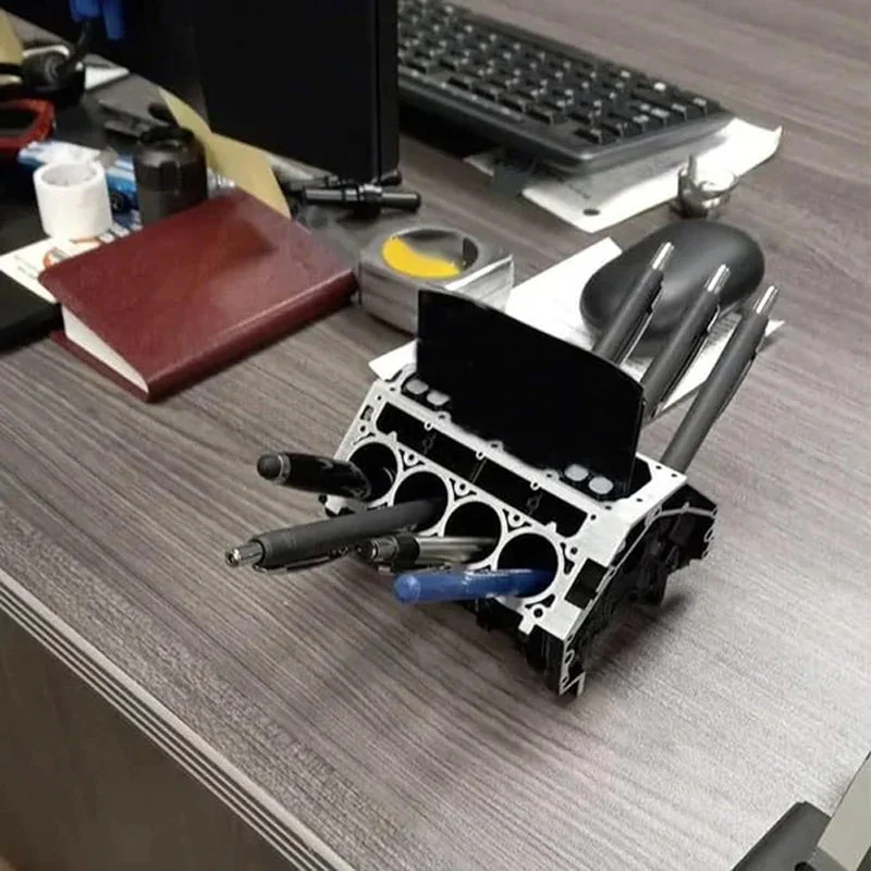Original V8 Pengine | Engine Block Pen & Business Card Holder - Image 9