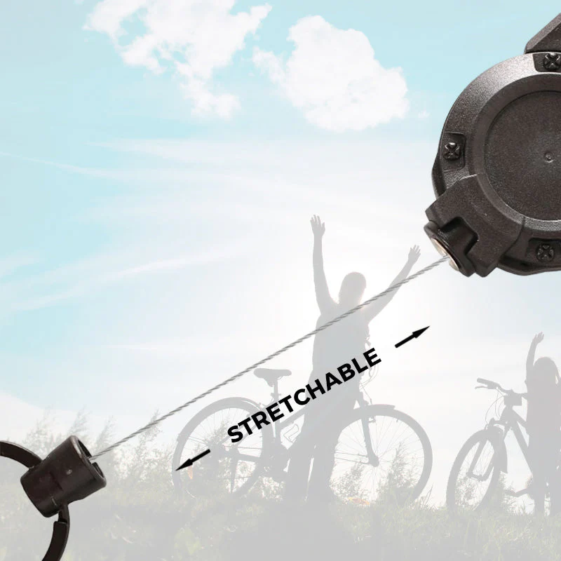 Outdoor Automatic Retractable Wire Rope Luya Tactical Keychain - Image 5
