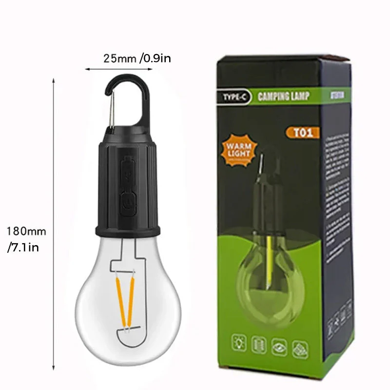 Outdoor Camping Hanging Type-C Charging Retro Bulb Light - Image 15