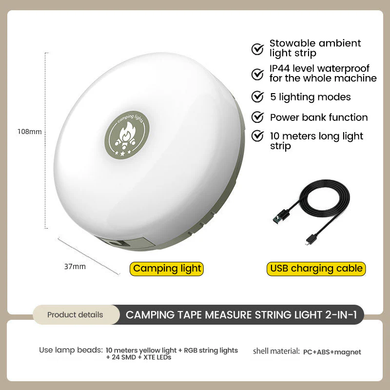 Outdoor Waterproof Portable Stowable String Light - Image 9