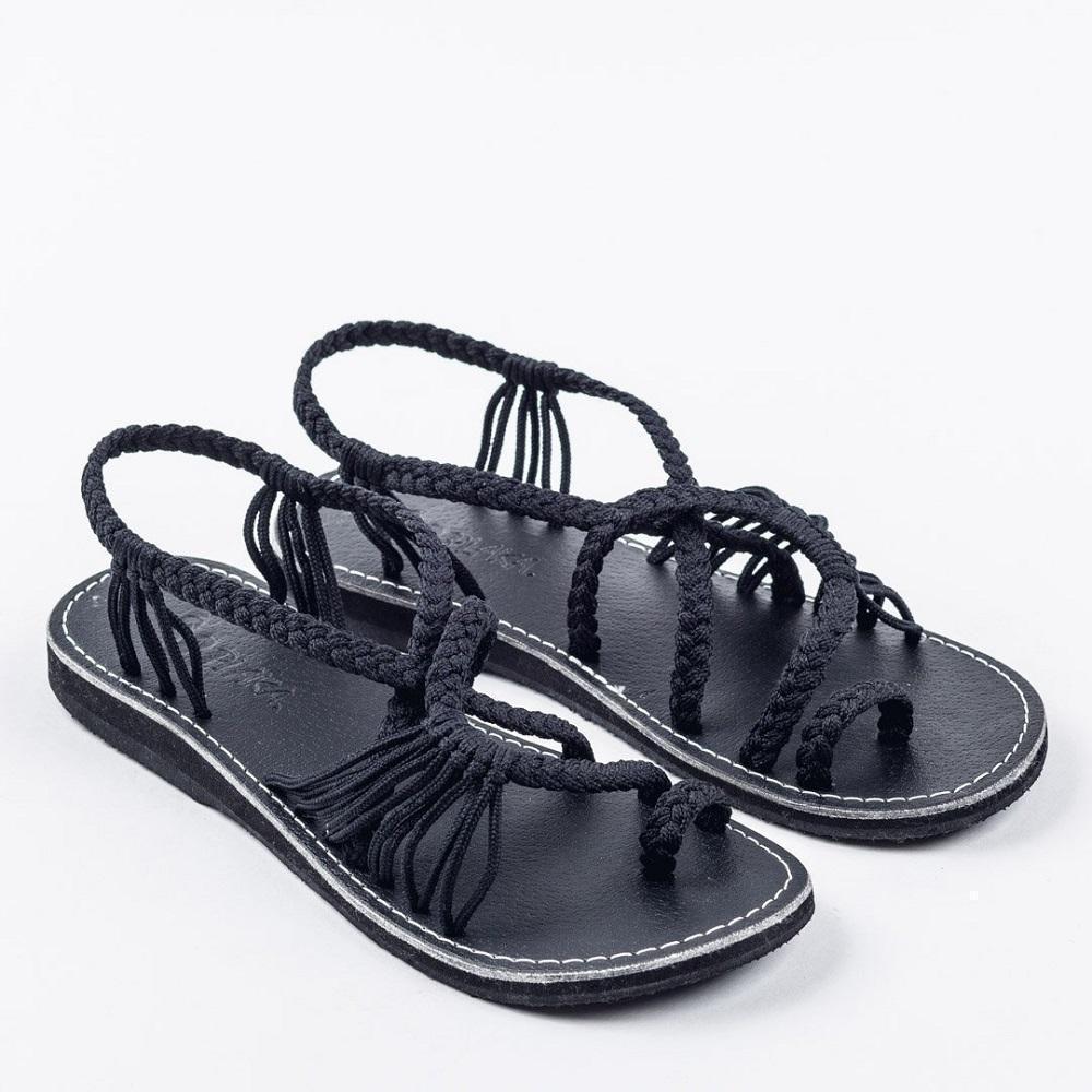 Palm Leaf Flat Sandals for Women, 1 Pair - Image 11