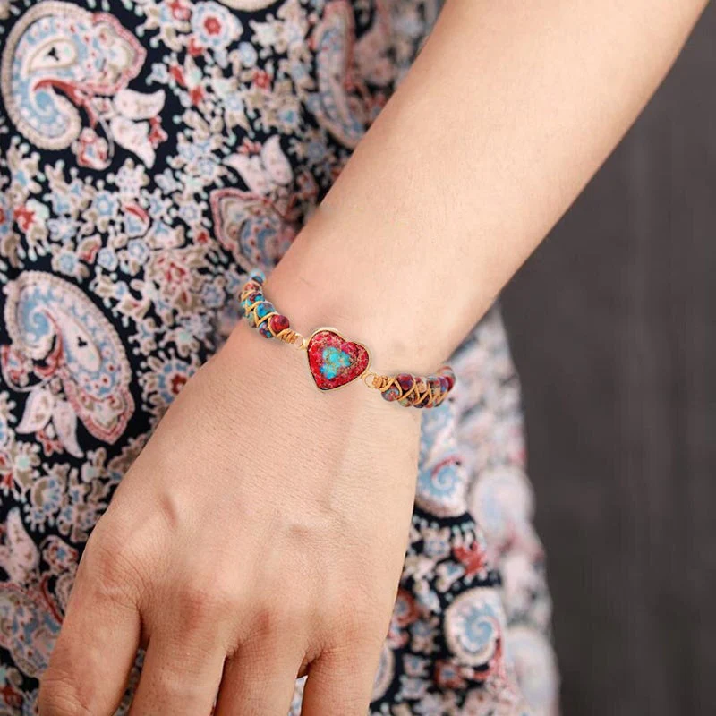 Passionate Heart Jasper Bracelet - Image 4