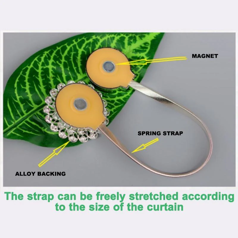 Perforation-Free Magnetic Curtain Straps - Image 4