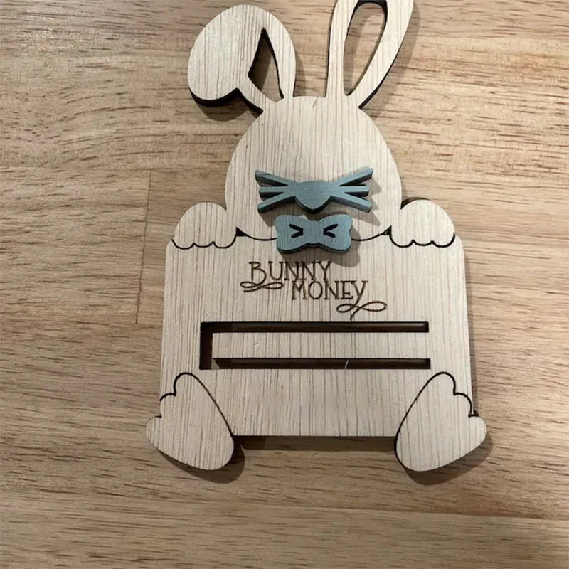 Personalized Cute Easter Bunny Money Holder - Image 8