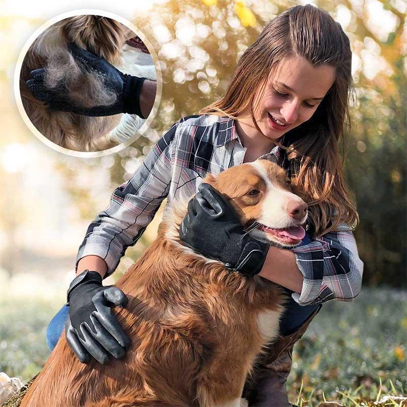 Pet Grooming Gloves, For Cats, Dogs & Horses - Image 8