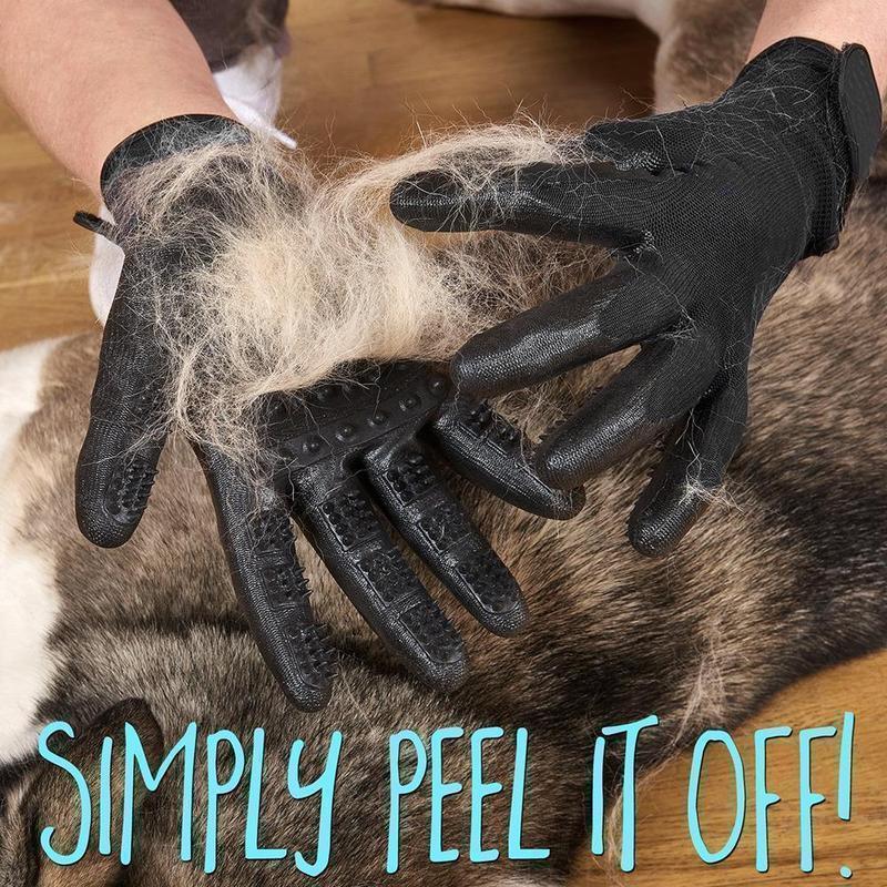 Pet Grooming Gloves, For Cats, Dogs & Horses - Image 9