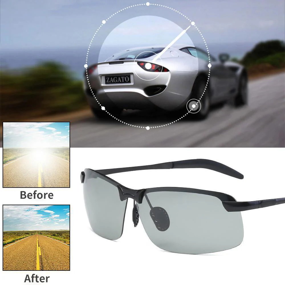 Photochromic Sunglasses with Anti-glare Polarized Lens - Image 10