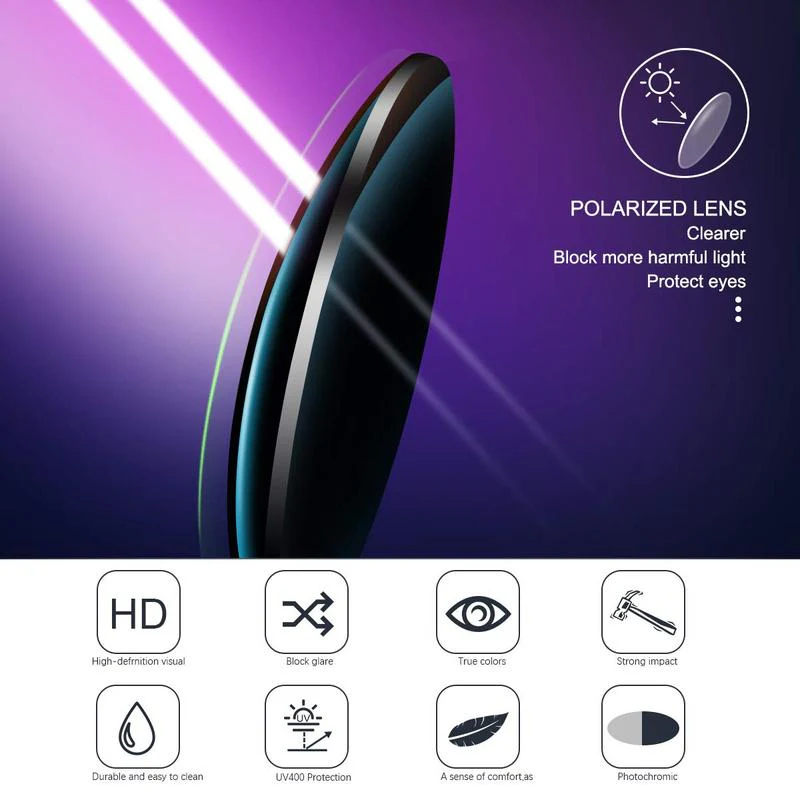 Photochromic Sunglasses with Anti-glare Polarized Lens - Image 5