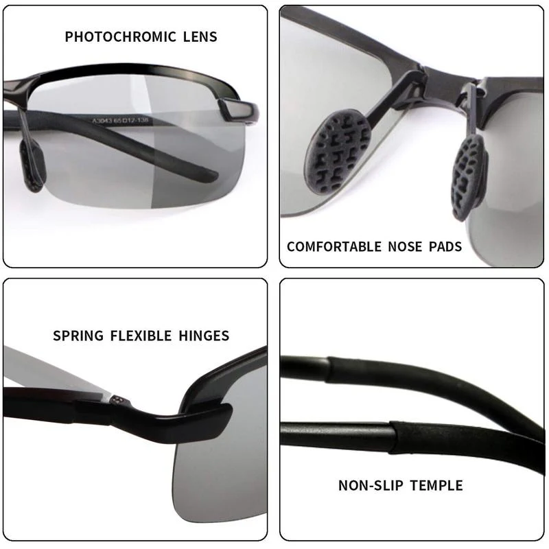 Photochromic Sunglasses with Anti-glare Polarized Lens - Image 6