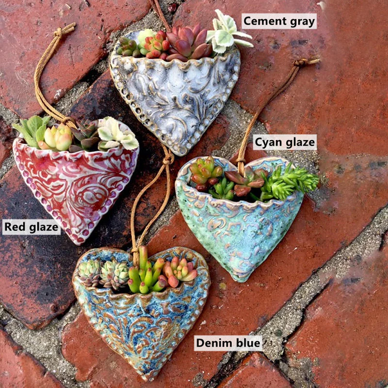 Planting Succulent Heart Pocket Planter - Image 2