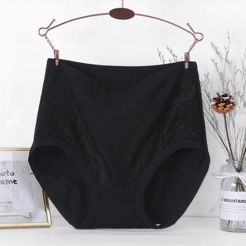 Plus Size High Waist Leak Proof Cotton Panties - Image 4