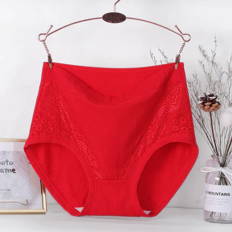 Plus Size High Waist Leak Proof Cotton Panties - Image 6