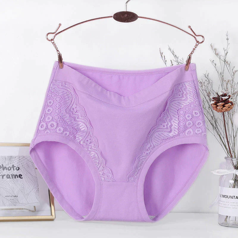 Plus Size High Waist Leak Proof Cotton Panties - Image 8