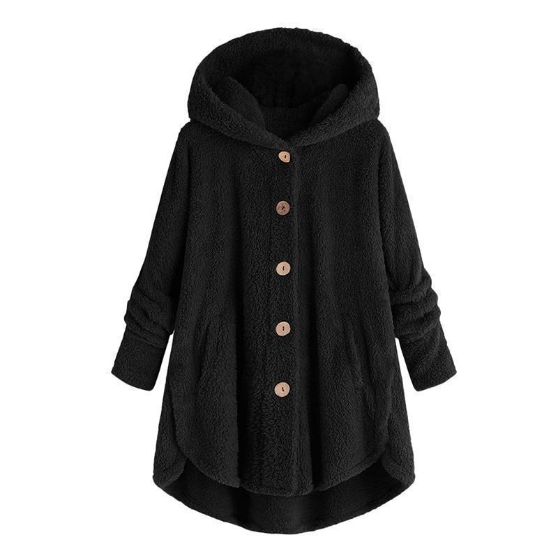 Plus Size Women Loose Warm Outwear Coat - Image 2