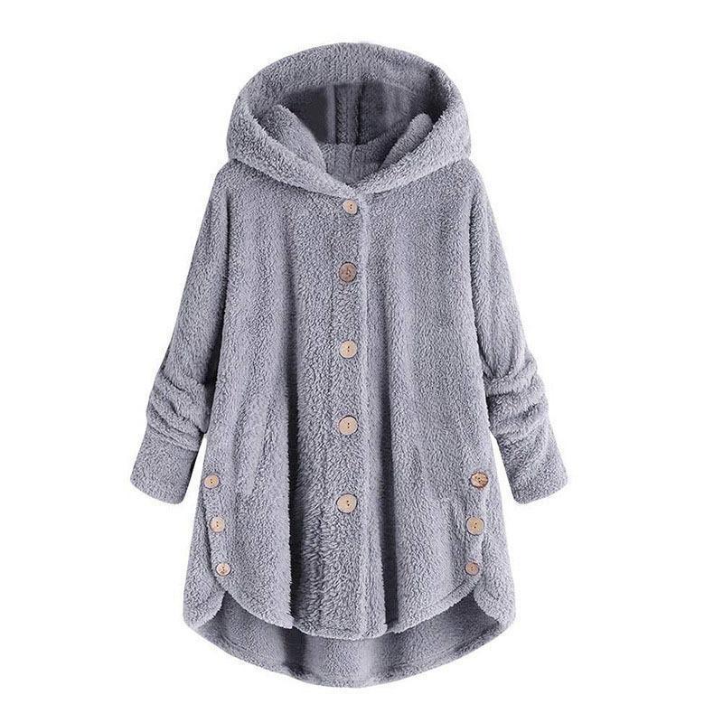 Plus Size Women Loose Warm Outwear Coat - Image 3