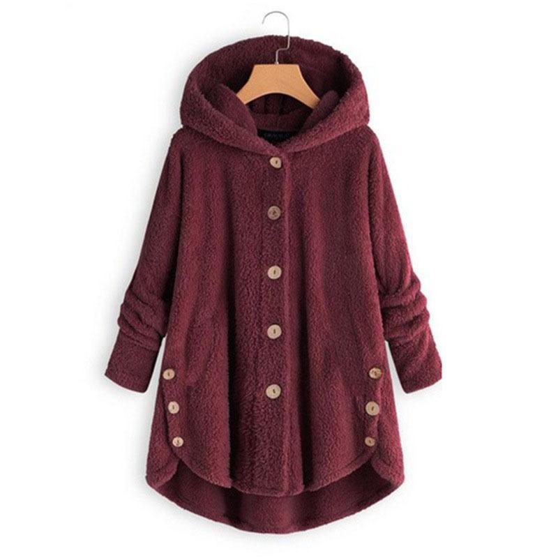 Plus Size Women Loose Warm Outwear Coat - Image 4