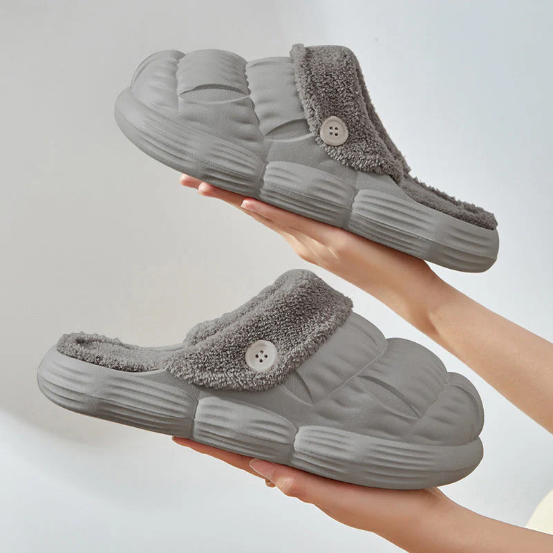 Plush Lining Detachable Plush Slippers - Image 12