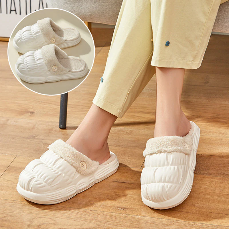 Plush Lining Detachable Plush Slippers - Image 9