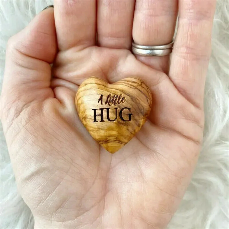 Pocket Hug Wooden Heart Token - Image 6