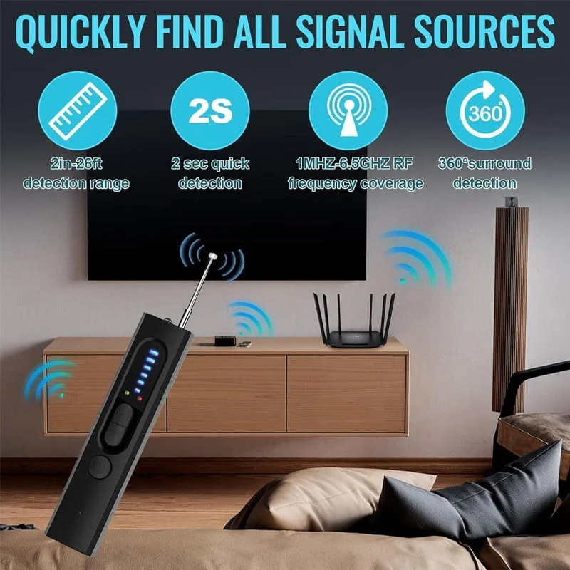 Portable Anti-Spy Camera Detector & RF Signal Scanner - Image 5