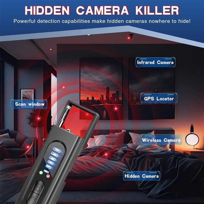 Portable Anti-Spy Camera Detector & RF Signal Scanner - Image 8