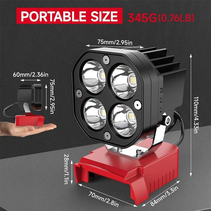 Portable Four-Leaf LED Work Light - Image 11