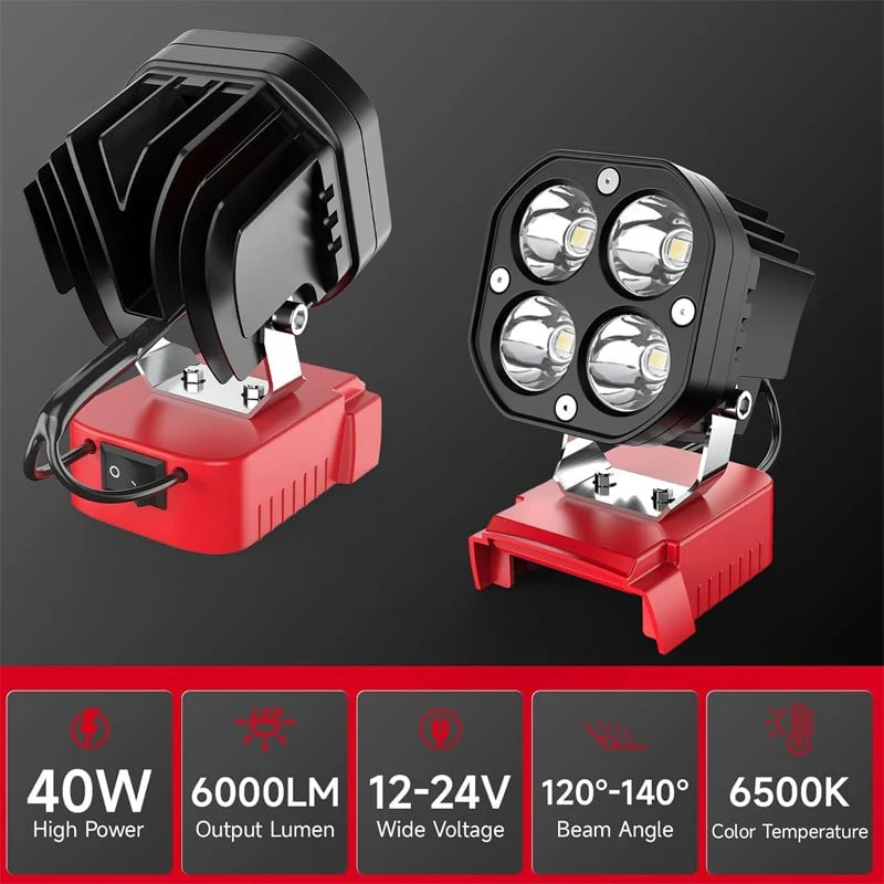 Portable Four-Leaf LED Work Light - Image 4
