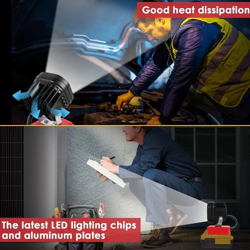 Portable Four-Leaf LED Work Light - Image 9