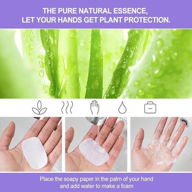 Portable Hand-Washing Paper 5 boxes(100 PCS) - Image 2