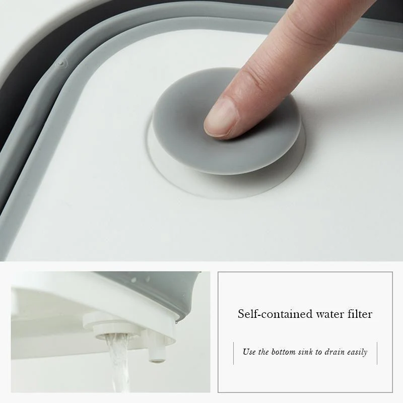 Portable Multi-function Collapsible Dish Tub - Image 3