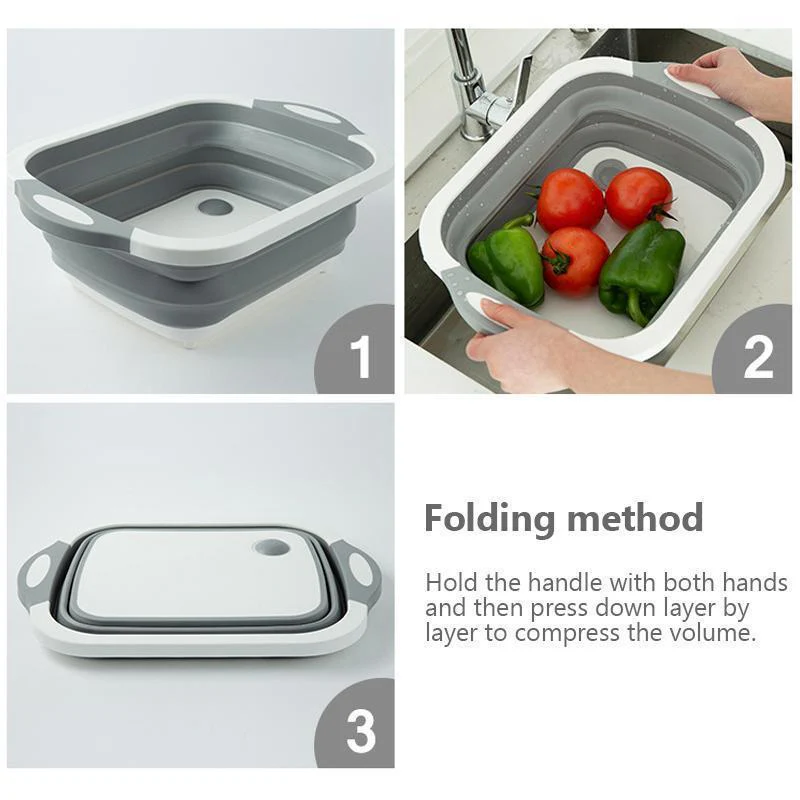 Portable Multi-function Collapsible Dish Tub - Image 7