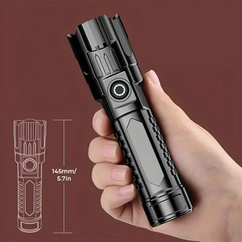 Portable USB Rechargeable Powerful Flashlight - Image 7